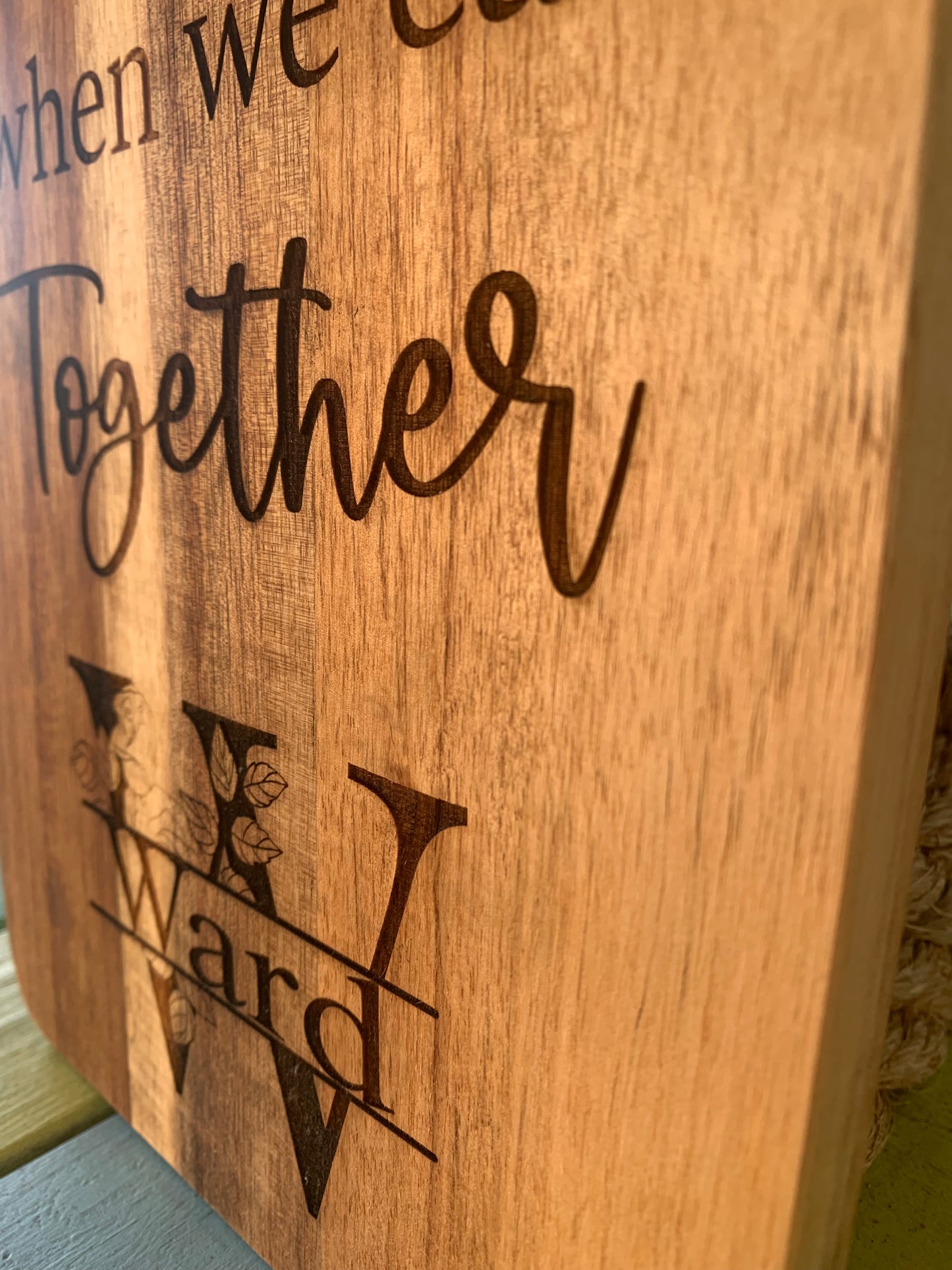 Personalized Cutting Board Laser Engraved