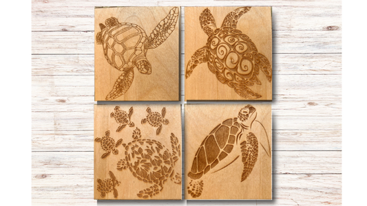 Sea Turtle Set of Coasters